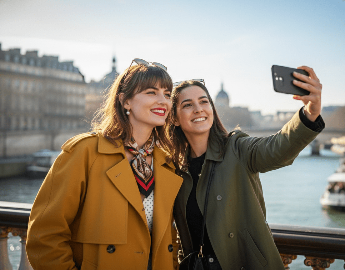 Chloé-Lucielle-selfie-with-fan-Paris